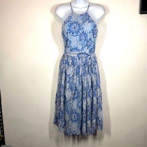 Alexia Admor blue lace flora dress size xs